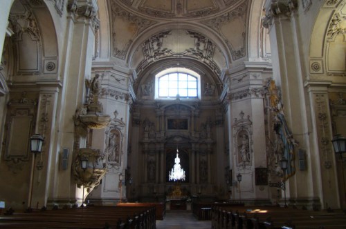 Интерьер костела Успения Девы Марии в Валтице