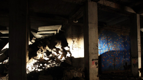 В подземельях под Метрономом на Летенском холме