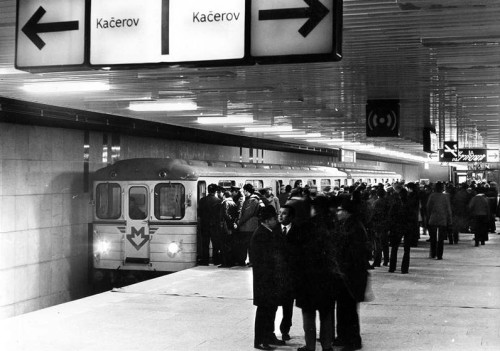Пражское метро 40 лет назад